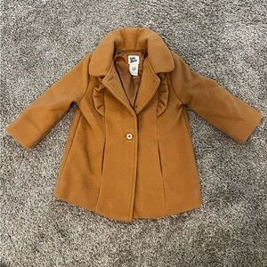 Oshkosh B'gosh Baby Girl Felt Ruffle Peacoat